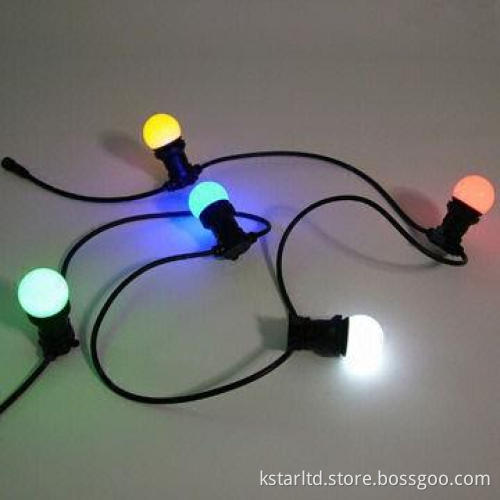 LED Party String Light with E27 LED Bulb, the Bulb is Replaceable, CE and RoHS Certification